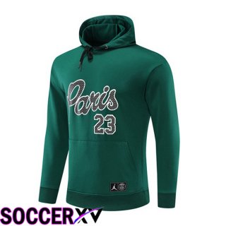 JORDAN Paris Saint Germain Training Sweatshirt Hoodie Green 2022/2023