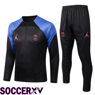 Paris Saint Germain Training Tracksuit Black Blue 2022/2023