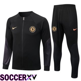 FC Chelsea Training Jacket Suit Black 2022/2023