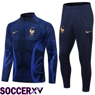 France Training Jacket Suit Royal Blue 2022/2023