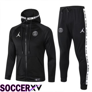 JORDAN Paris Saint Germain Training Tracksuit Hoodie Black 2022/2023