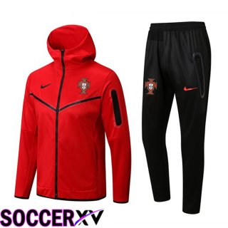 Portugal Training Tracksuit Hoodie Red 2022/2023