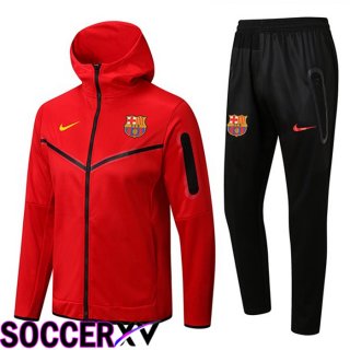 FC Barcelona Training Tracksuit Hoodie Red 2022/2023