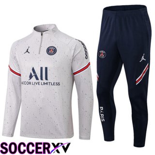 JORDAN Paris Saint Germain Training Jacket Suit Grey 2022/2023