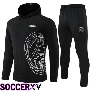 JORDAN Paris Saint Germain Training Tracksuit Hoodie Black 2022/2023