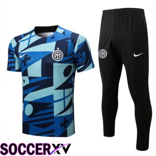 Inter Milan Training T Jersey + Pants Blue 2022/2023