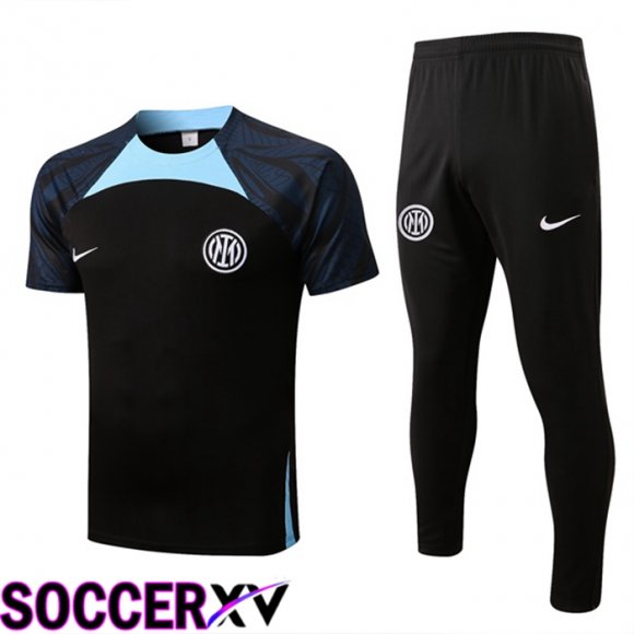 Inter Milan Training T Jersey + Pants Black 2022/2023