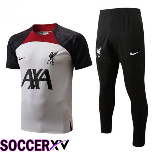 FC Liverpool Training T Jersey + Pants Grey 2022/2023