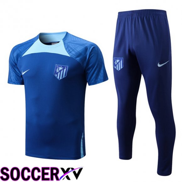 Atletico Madrid Training T Jersey + Pants Blue 2022/2023