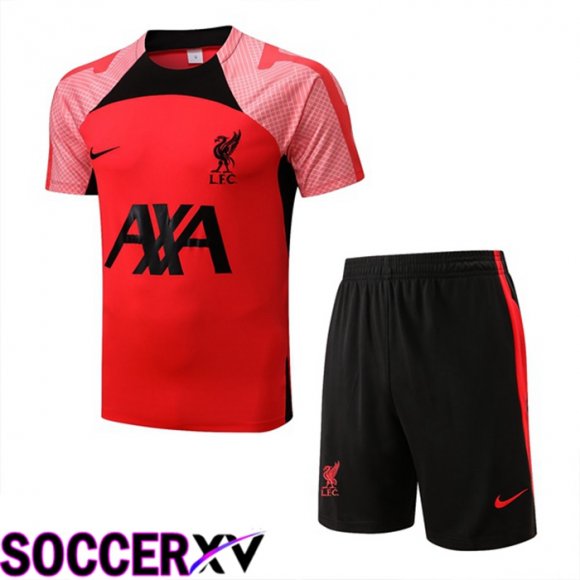 FC Liverpool Training T Jersey + Shorts Red 2022/2023