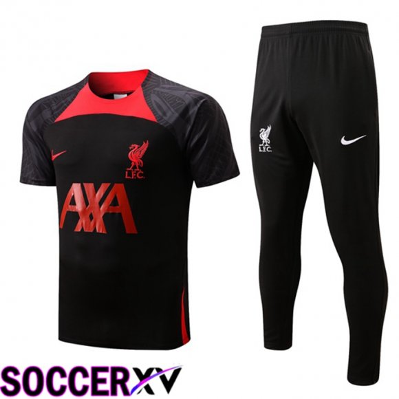 FC Liverpool Training T Jersey + Pants Black 2022/2023