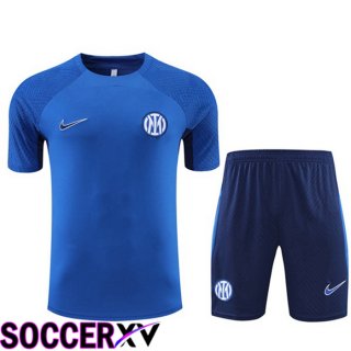 Inter Milan Training T Jersey + Shorts Blue 2022/2023