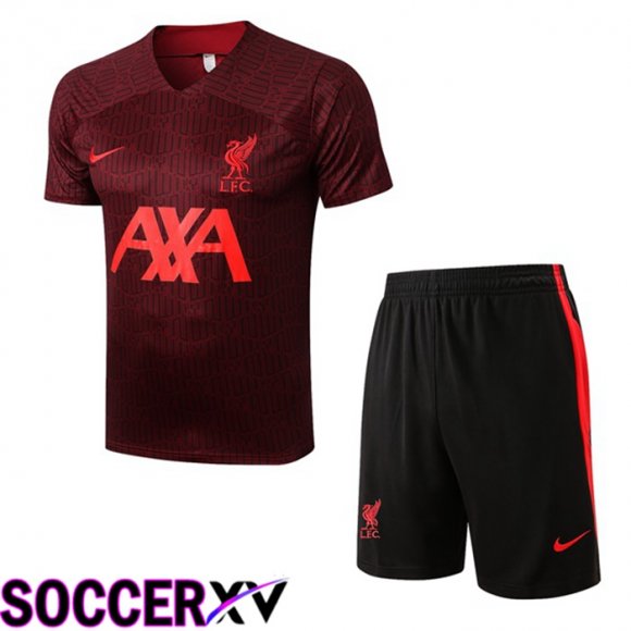 FC Liverpool Training T Jersey + Shorts Red 2022/2023