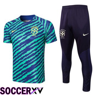 Brazil Training T Jersey + Pants Green 2022/2023