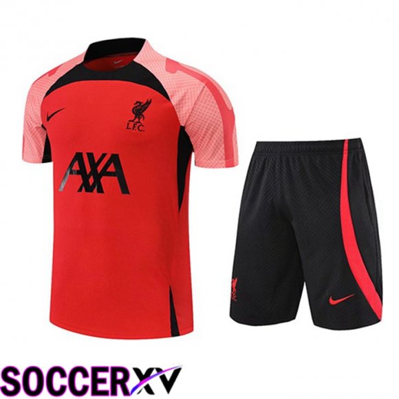 FC Liverpool Training T Jersey + Shorts Red 2022/2023