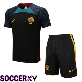 Portugal Training T Jersey + Shorts Red 2022/2023