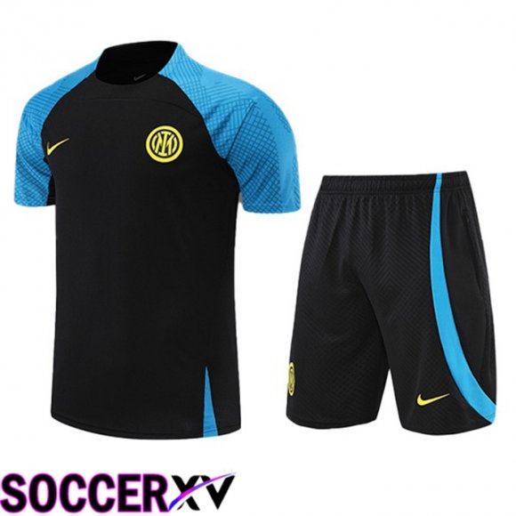 Inter Milan Training T Jersey + Shorts Black 2022/2023