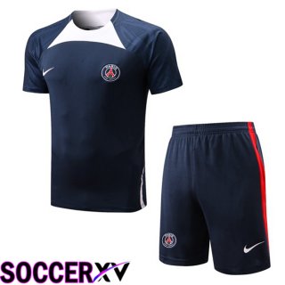 Paris Saint Germain Training T Jersey + Shorts Royal Blue 2022/2023