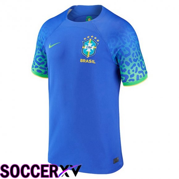 Brazil Womens Away Jersey Blue World Cup 2022