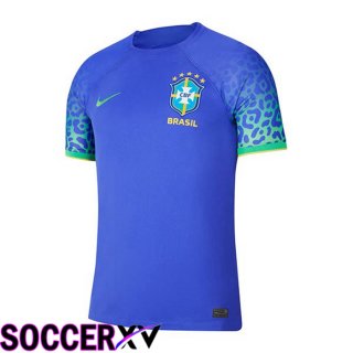 Brazil Away Jersey Blue World Cup 2022