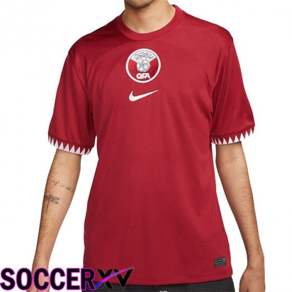 Qatar Home Jersey Red World Cup 2022