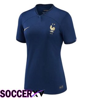 France Womens Home Jersey Royal Blue World Cup 2022