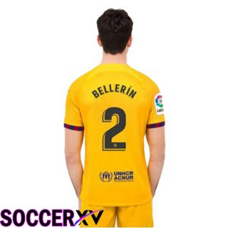 FC Barcelona (BELLERÍN 2) Soccer Jersey Fourth Yellow 2022/2023