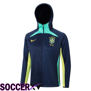 Brazil Training Jacket Hoodie Royal Blue 2023/2024