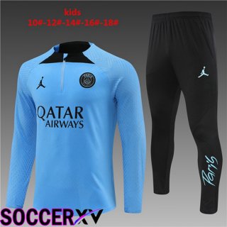 Paris Saint Germain Kids Training Tracksuit Suit Blue 2023/2024