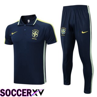 Brazil Soccer Polo + Pants Royal Blue 2023/2024