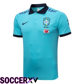 Brazil Soccer Polo Blue 2023/2024