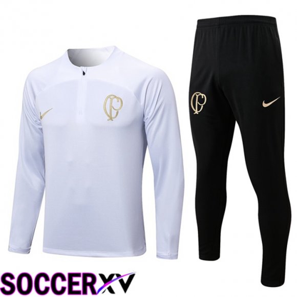 Corinthians Training Tracksuit Suit White 2023/2024