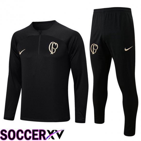 Corinthians Training Tracksuit Suit Black 2023/2024