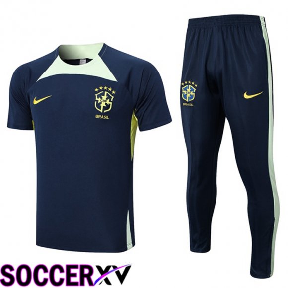 Brazil Training T Shirt + Pants Royal Bluee 2023/2024