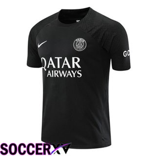 Paris Saint Germain Training T Shirt Black 2023/2024