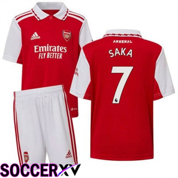 FC Arsenal（SAKA 7）Kids Home Jersey 2022/2023