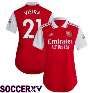 FC Arsenal (VIEIRA 21) Womens Home Jersey 2022/2023