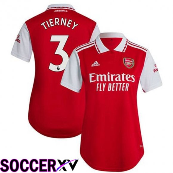 FC Arsenal (TIERNEY 3) Womens Home Jersey 2022/2023