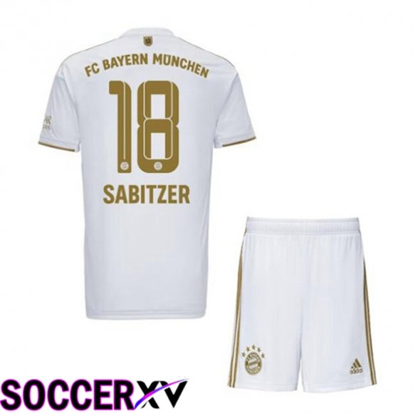 Bayern Munich (SABITZER 18) Kids Away Jersey 2022/2023