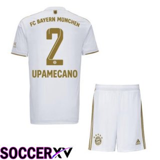 Bayern Munich (UPAMECANO 2) Kids Away Jersey 2022/2023