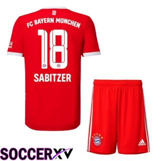 Bayern Munich (SABITZER 18) Kids Home Jersey 2022/2023