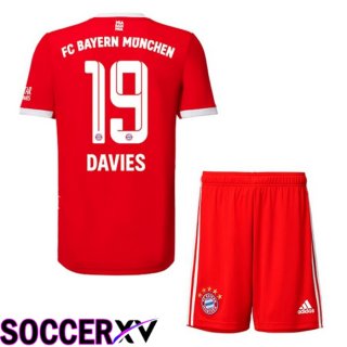 Bayern Munich (DAVIES 19) Kids Home Jersey 2022/2023