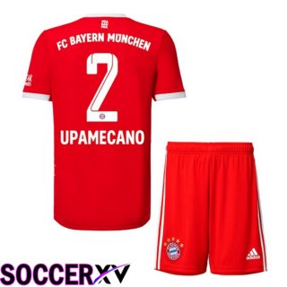 Bayern Munich (UPAMECANO 2) Kids Home Jersey 2022/2023