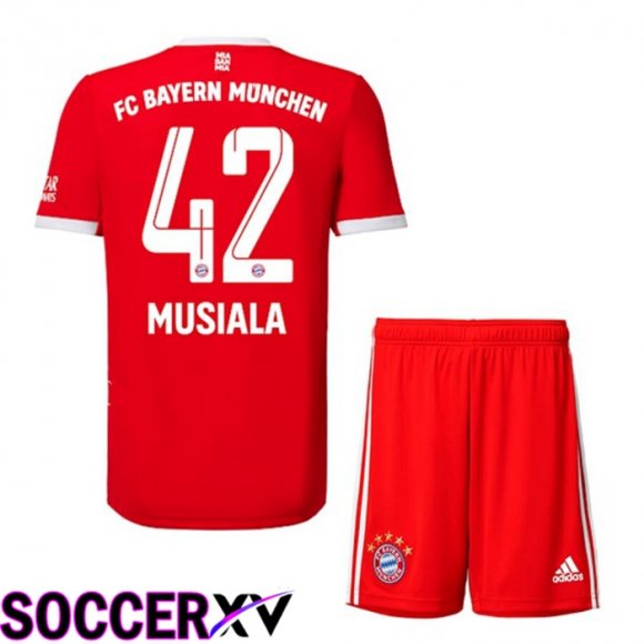 Bayern Munich (MUSIALA 42) Kids Home Jersey 2022/2023