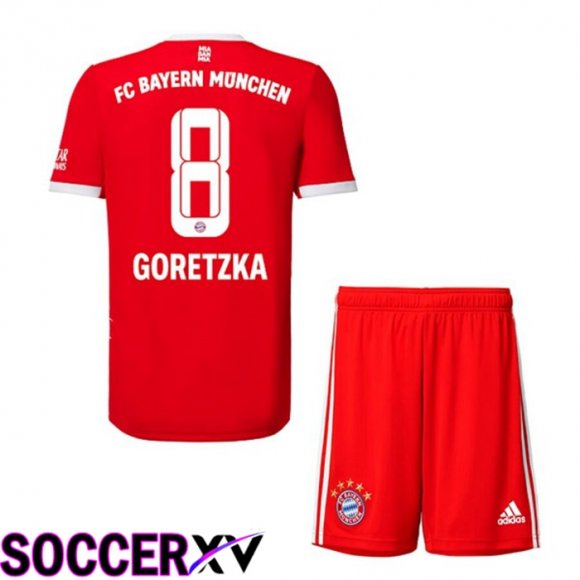 Bayern Munich (GORETZKA 8) Kids Home Jersey 2022/2023