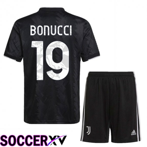 Juventus (Bonucci 19) Kids Away Jersey 2022/2023