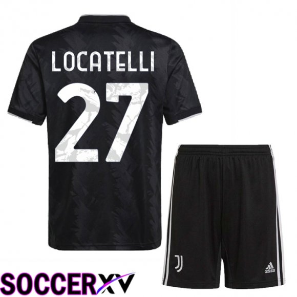 Juventus (Locatelli 27) Kids Away Jersey 2022/2023