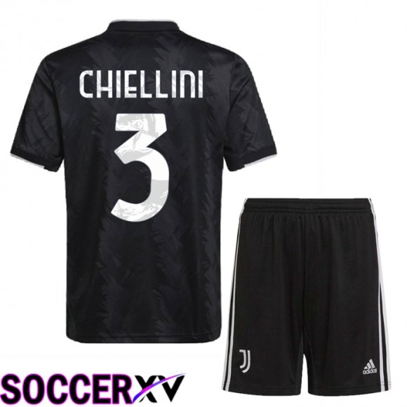 Juventus (Chiellini 3) Kids Away Jersey 2022/2023