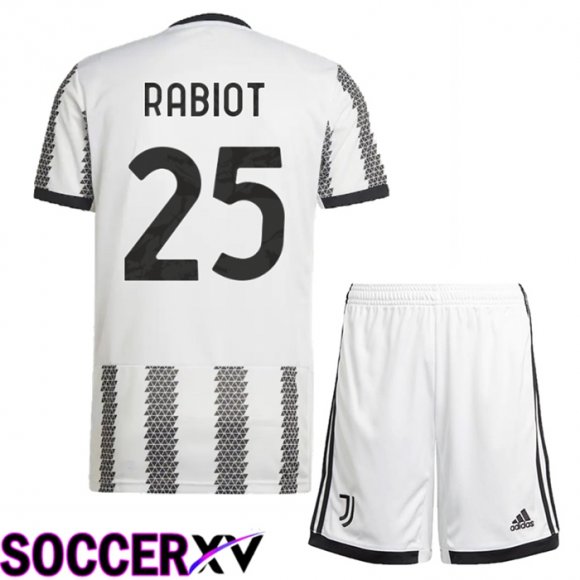 Juventus (Rabiot 25) Kids Home Jersey 2022/2023