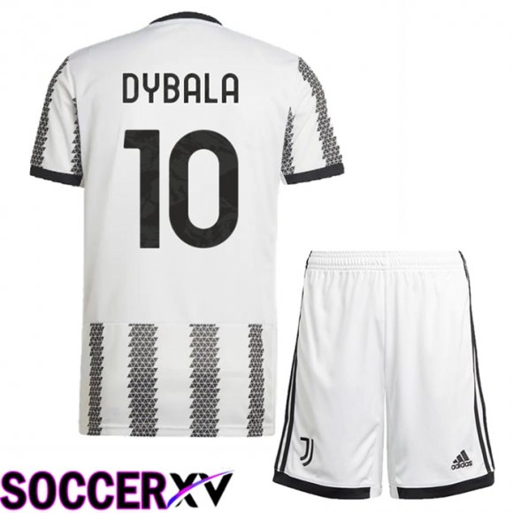 Juventus (Dybala 10) Kids Home Jersey 2022/2023